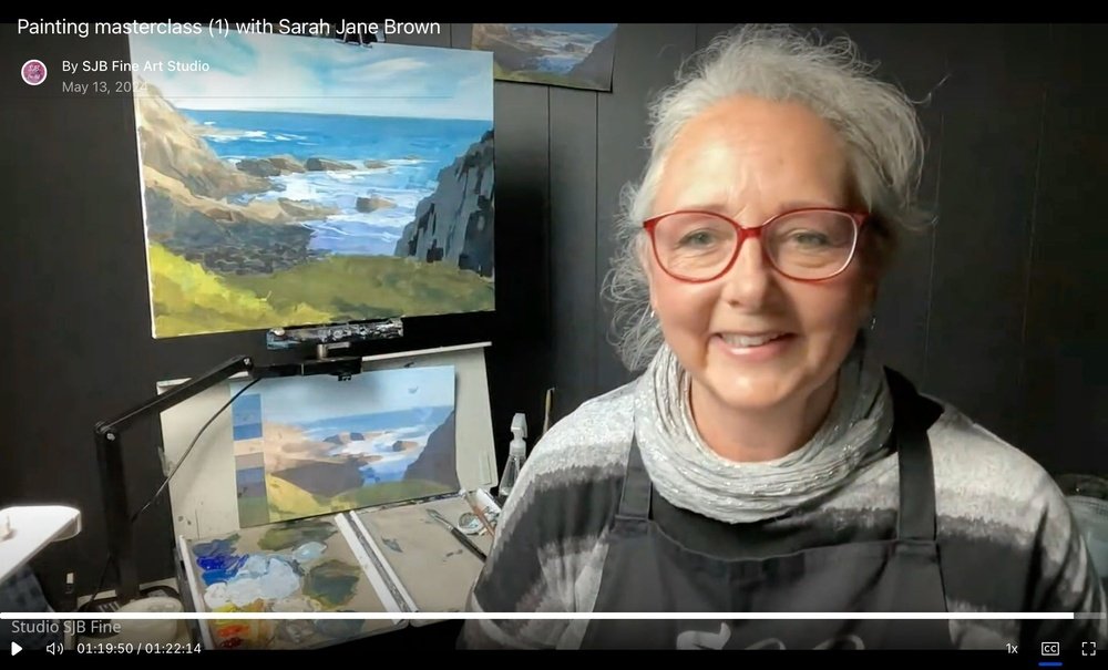 Coastal Painting - Online Masterclass #1 SJB Fine Art