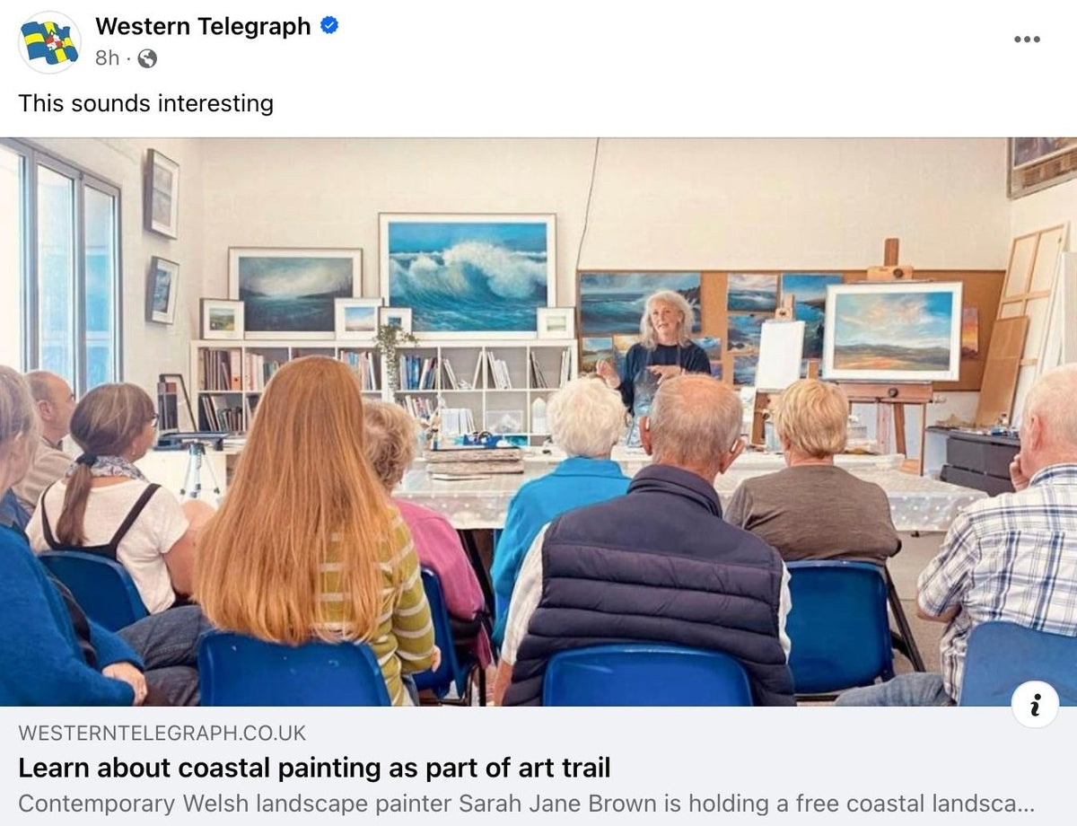 Learn about painting coastal views as part of art trail