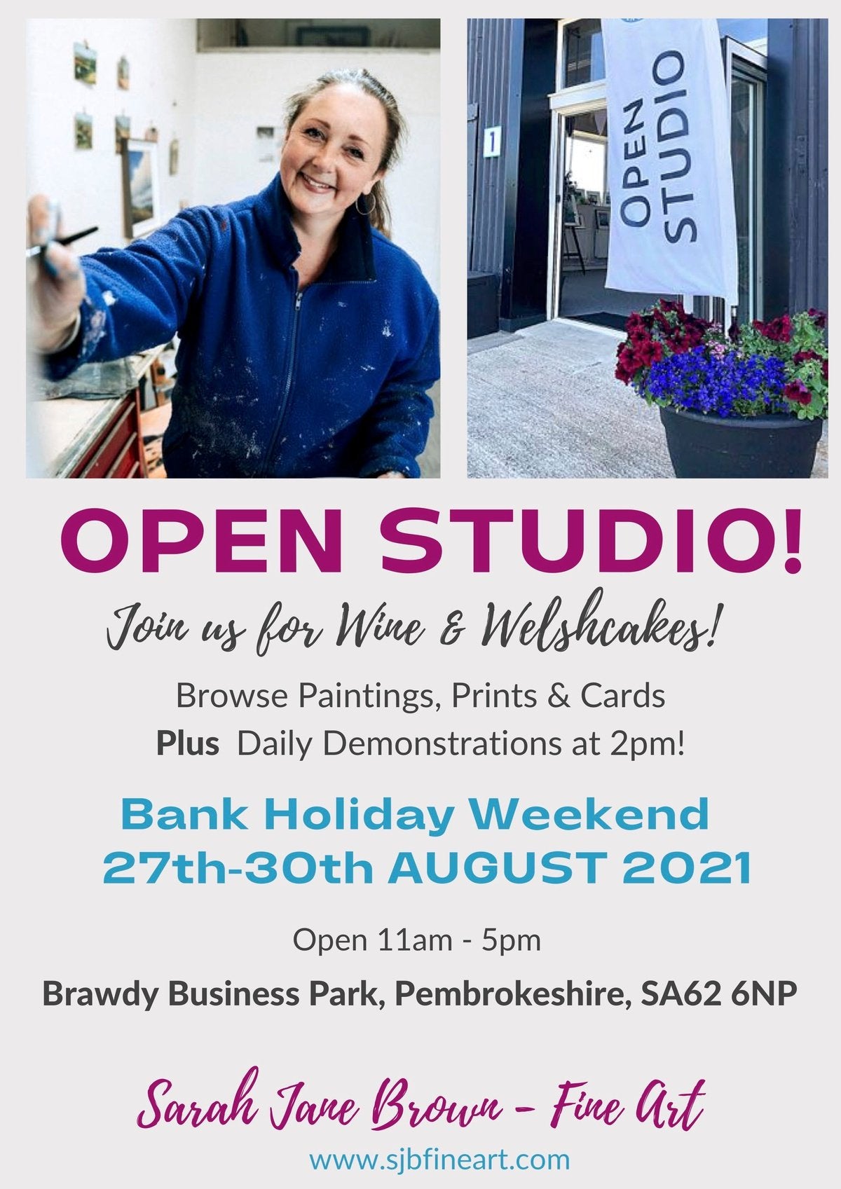 Daily painting demonstrations planned for Open Studio event