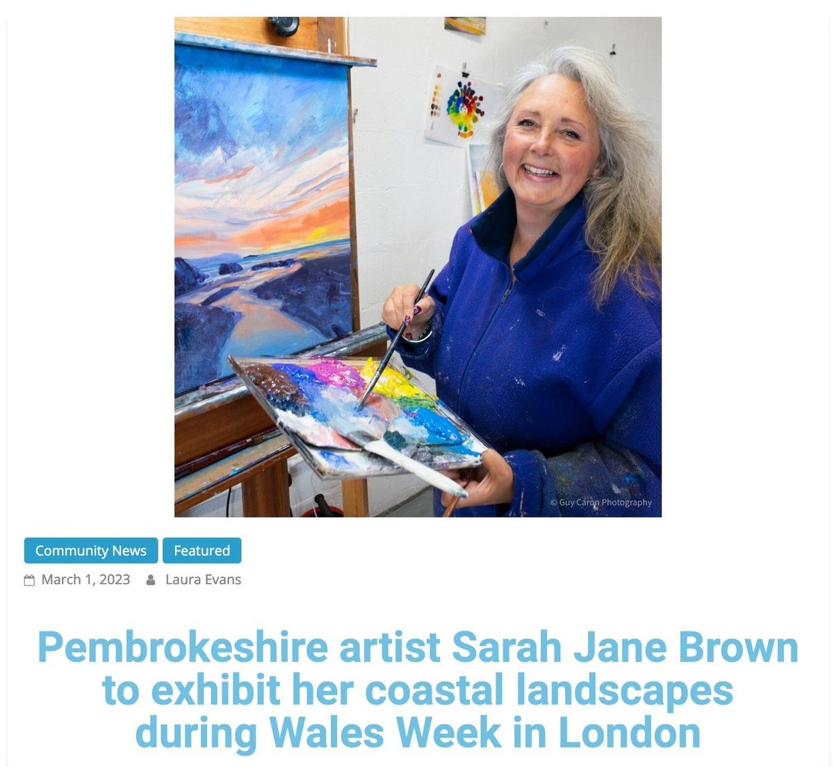 My London exhibition features in Pembs Mag!