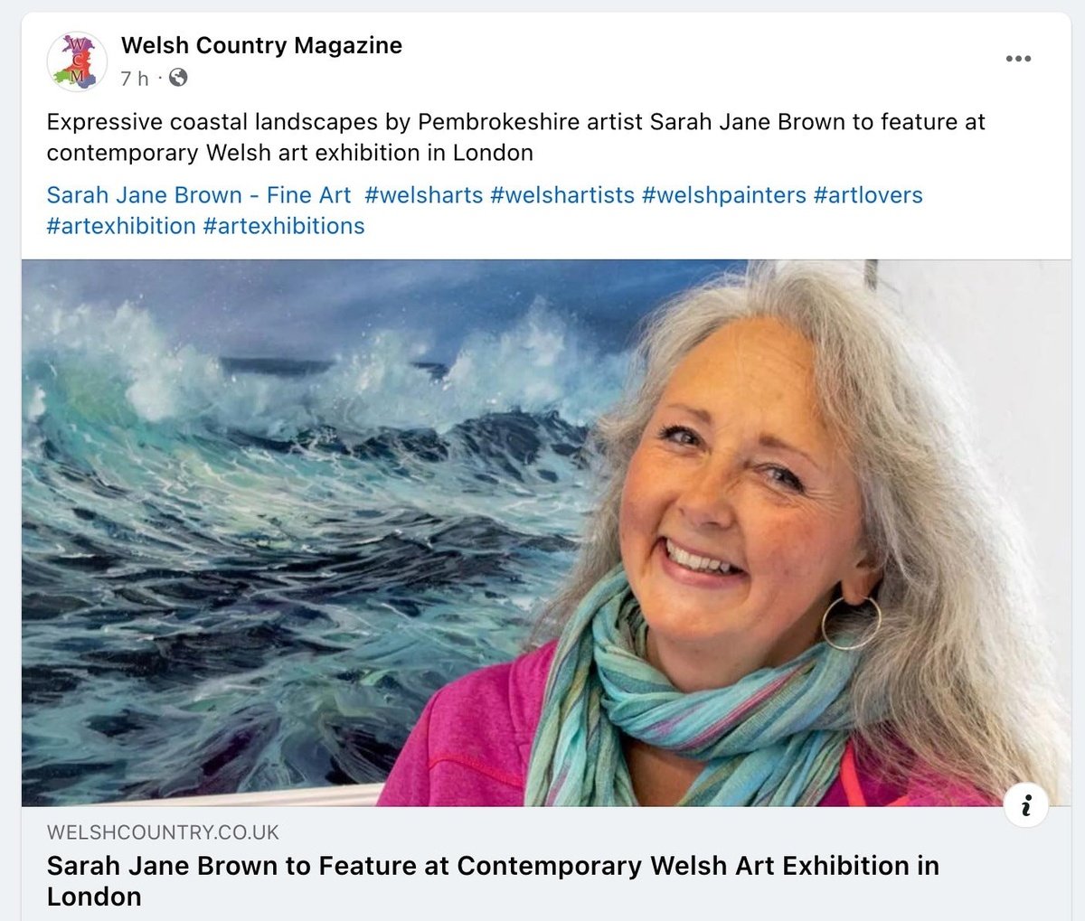 Sarah Jane Brown to feature at Contemporary Welsh Art Exhibition in London