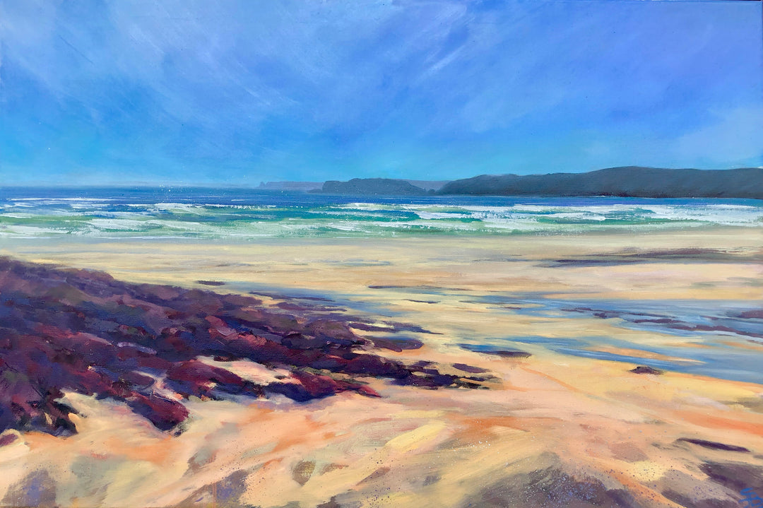 LIVE Online Masterclass Sunday 14th July! How to Paint a Sunlit Sandy Beach Scene
