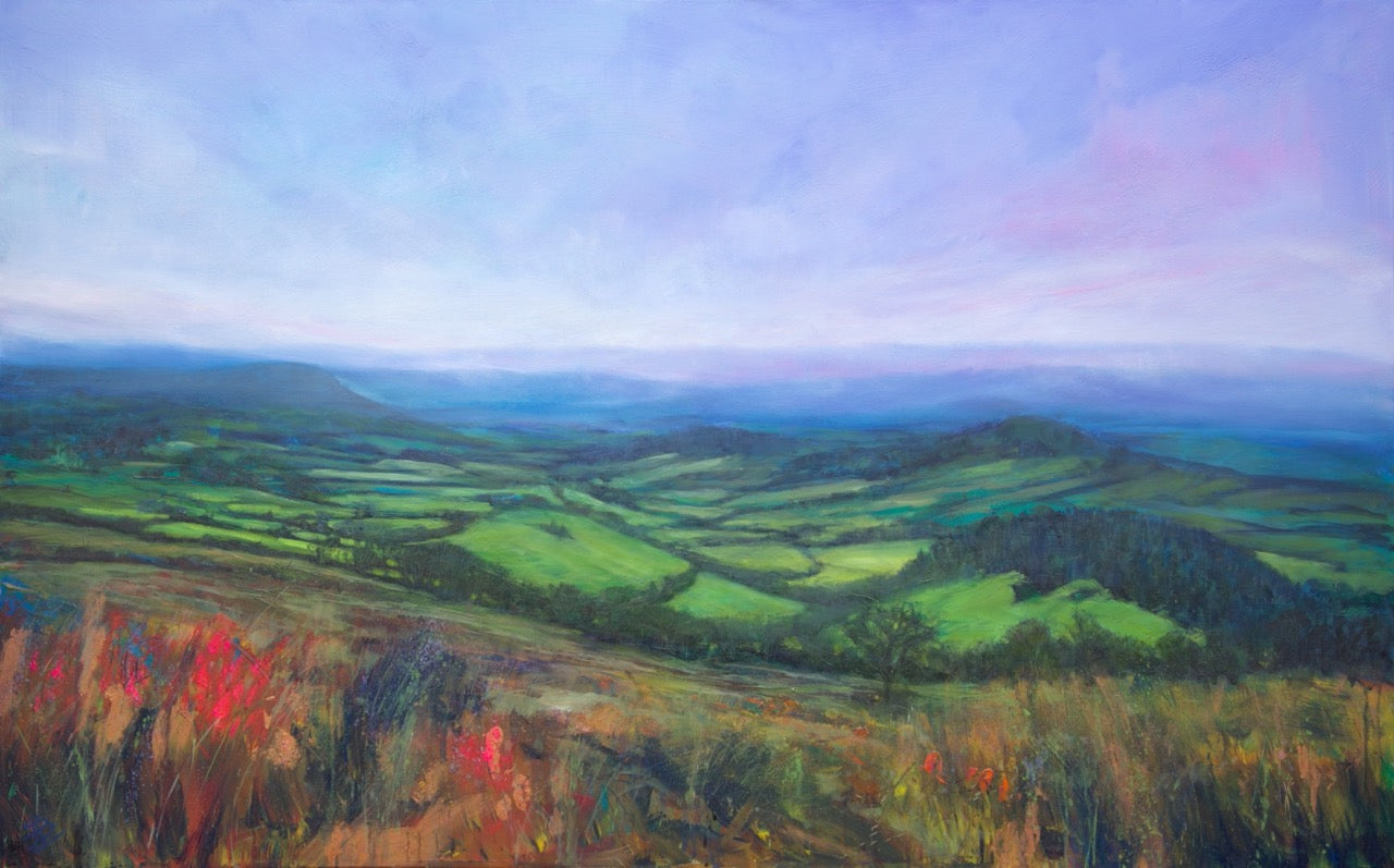 Paintings from my solo exhibition 'Skylark Horizons'