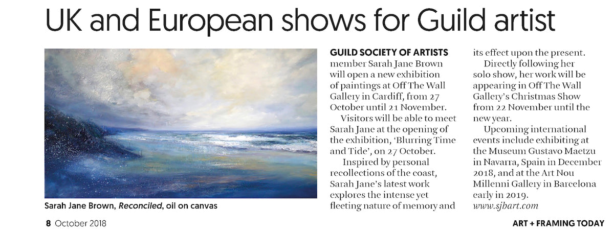 Latest exhibition news mentioned in Art & Framing Today