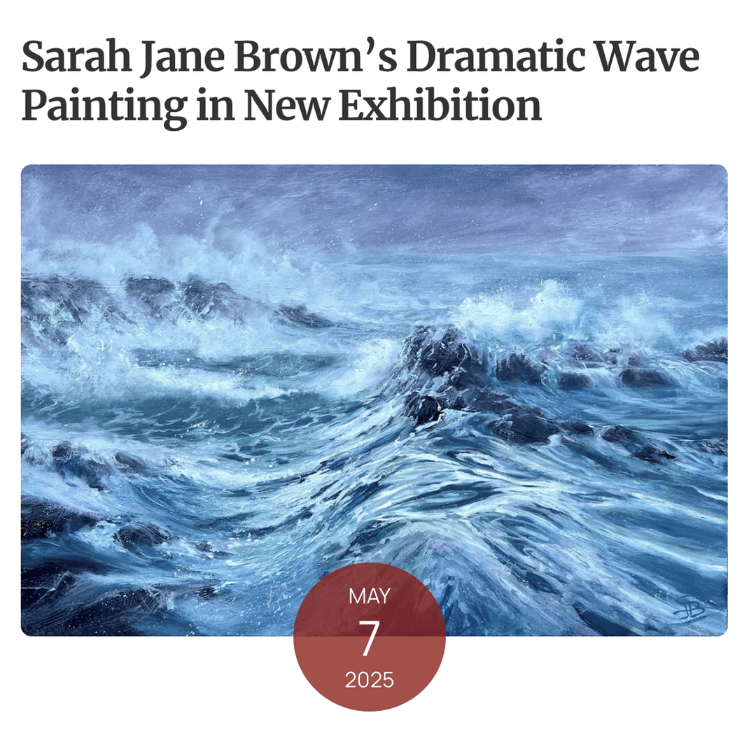 Featured in Welsh Country Magazine: 'Sarah Jane Brown’s Dramatic Wave Painting in New Exhibition'