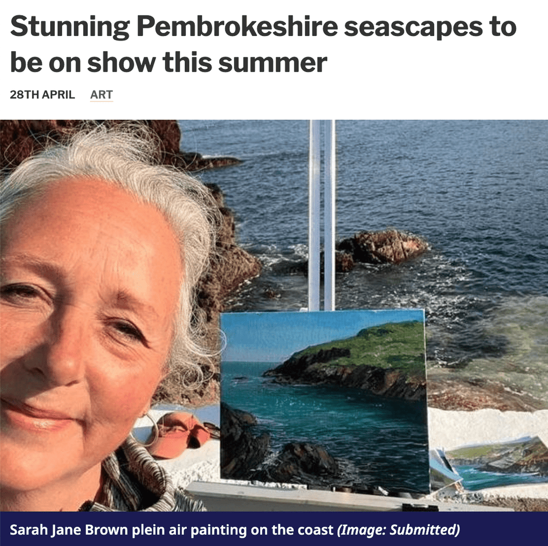 In the Western Telegraph: 'Stunning Pembrokeshire seascapes to be on show this summer'