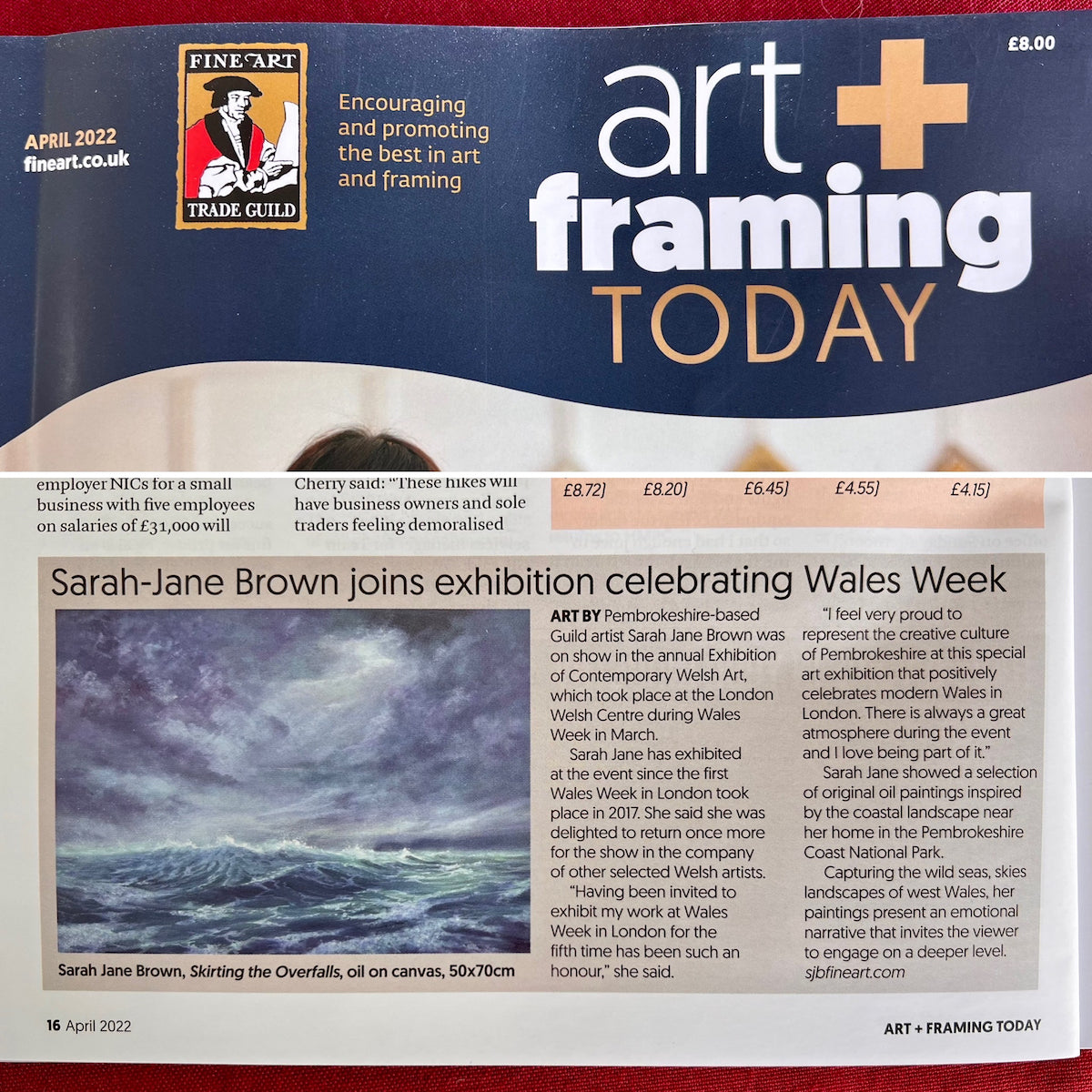 Featured in Art & Framing Today Magazine