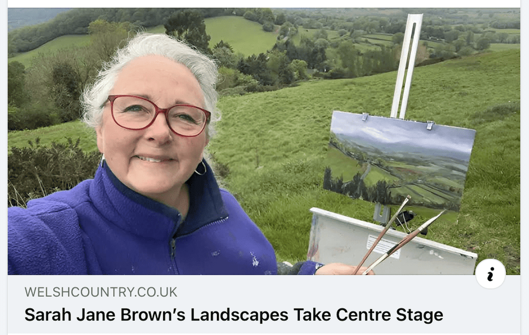 In Welsh Country Magazine: 'Sarah Jane Brown's Landscapes Take Centre Stage'