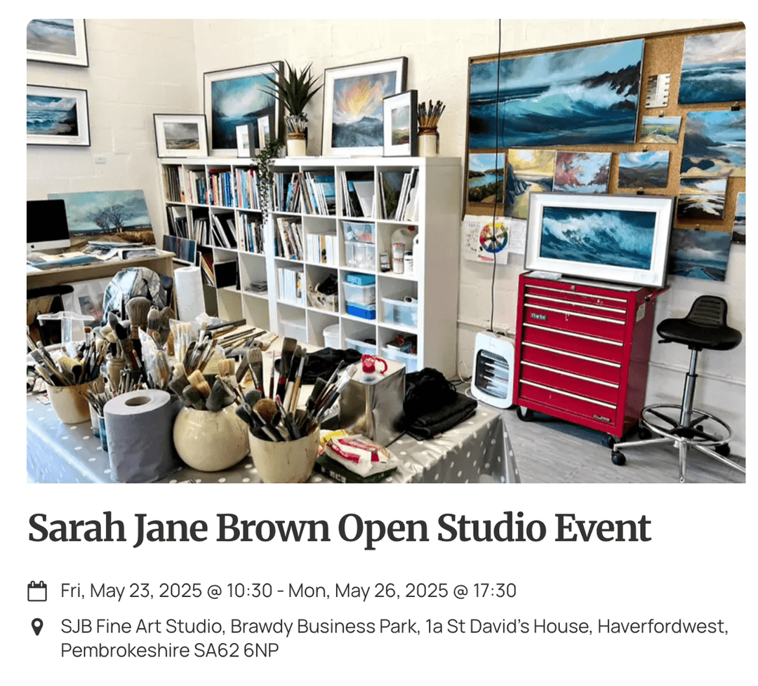 Featured in Welsh Country Magazine: Sarah Jane Brown Open Studio Event