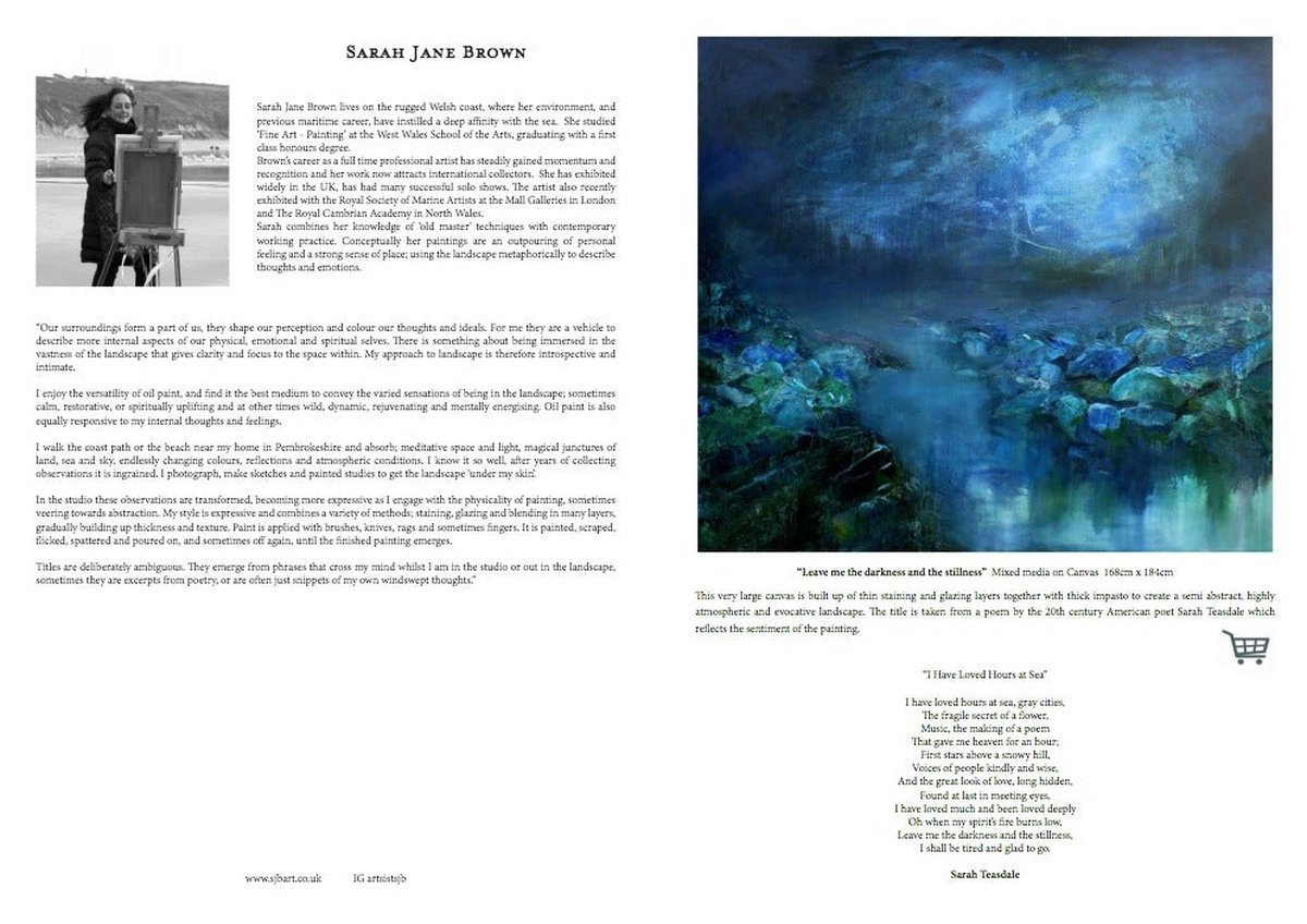 "Leave me the darkness and the stillness" features in The Discerner Magazine