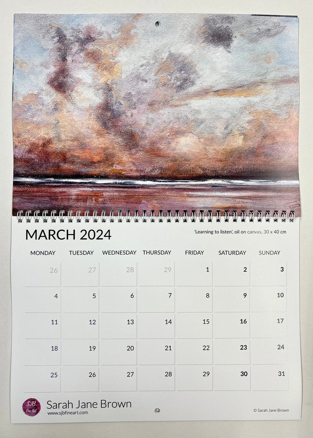 2024 Calendar SJB Fine Art