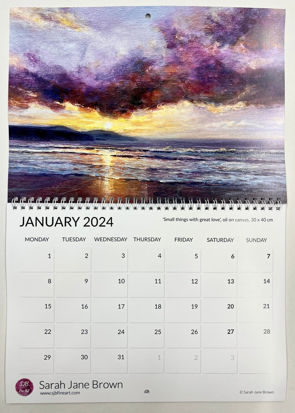 2024 Calendar SJB Fine Art