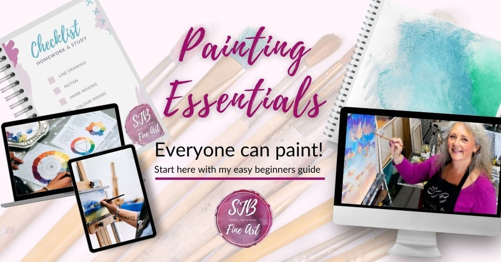 LIVE 'Painting Essentials' - 1 Day Online Course SJB Fine Art