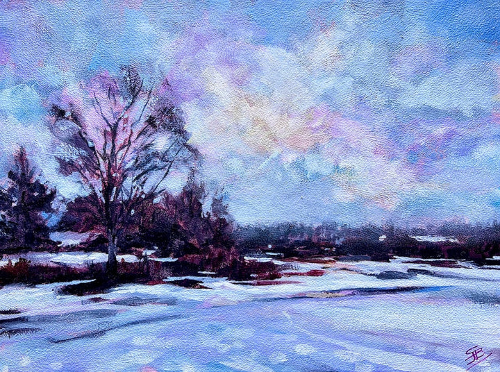 LIVE on Sunday 1st Dec - Online Masterclass #8 - Paint a snowscene SJB Fine Art