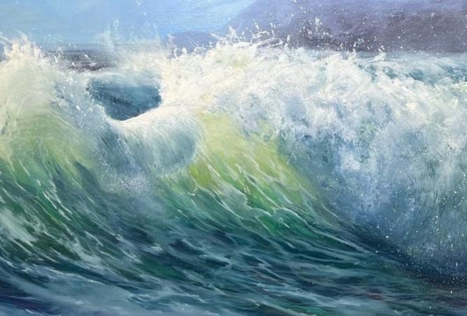 Online Masterclass #6 - Paint breaking waves SJB Fine Art