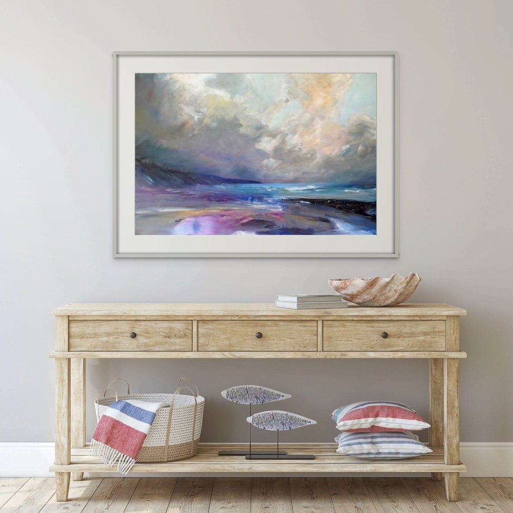 'Tender tempest' Framed & Mounted Print kite.ly